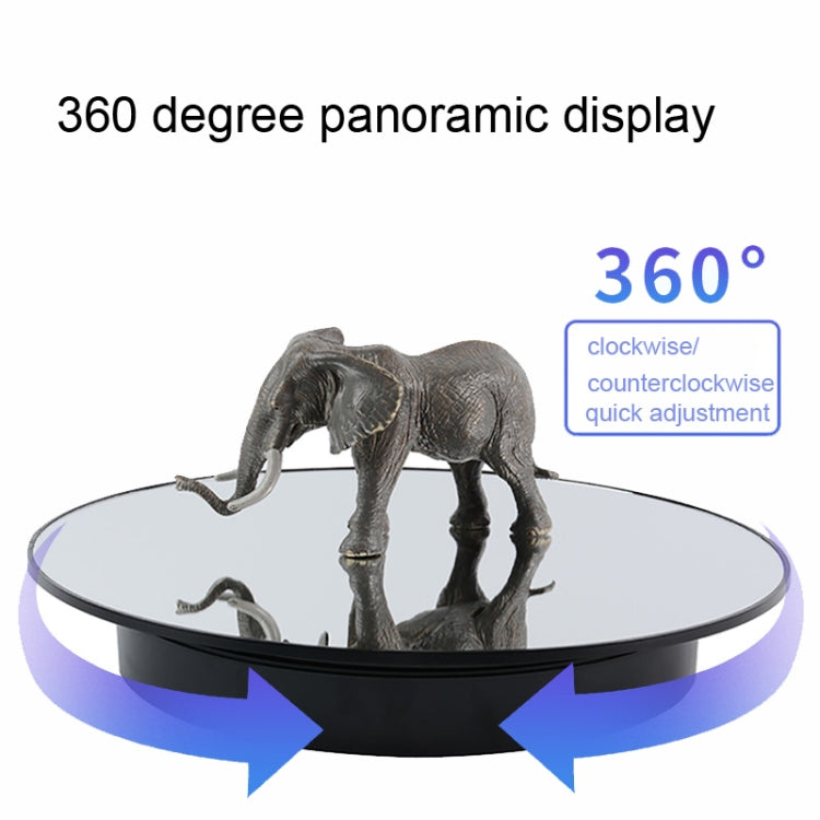 32cm Electric Turntable for Photography With Speed Direction Adjustment, Color: White Mirror -  by PMC TechLife | Online Shopping South Africa | PMC TechLife | Buy Now Pay Later Mobicred
