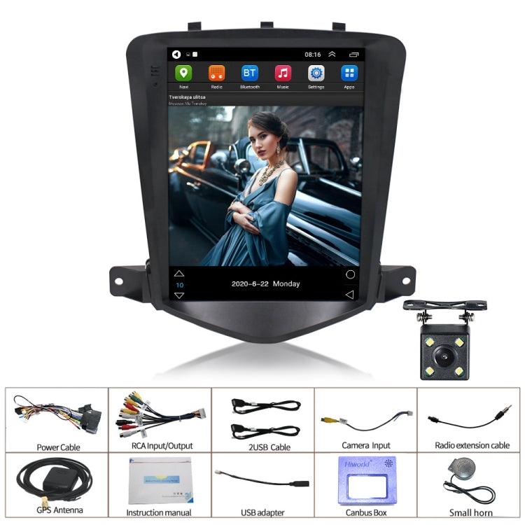 For Chevrolet Cruze 9.7 inch Navigation Integrated Machine, Style: Standard+4 Light Camera(1+16G) - Car MP3 & MP4 & MP5 by PMC Jewellery | Online Shopping South Africa | PMC Jewellery | Buy Now Pay Later Mobicred