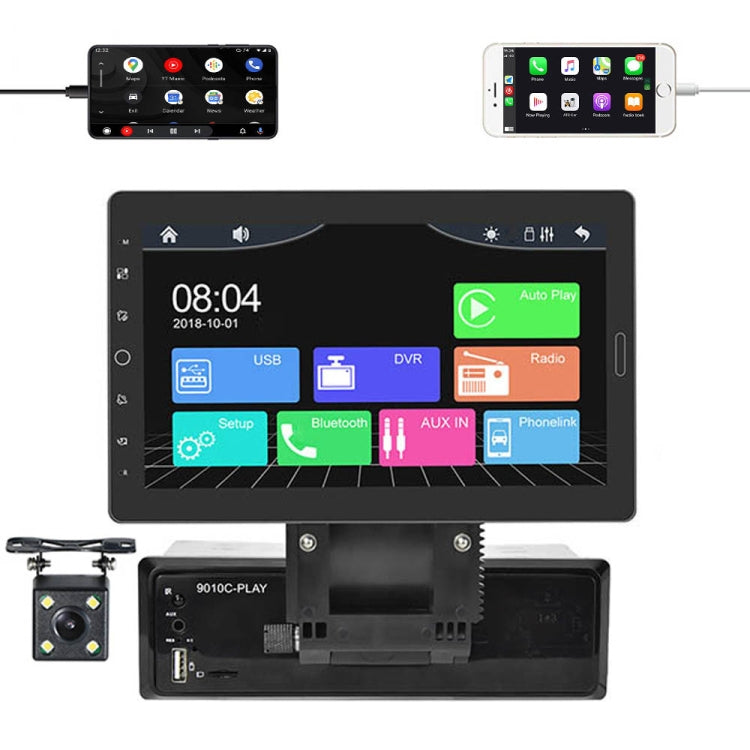 1310C 10.1 inch Car Full Screen Touch HD MP5 Wired Carplay Player, Style: Standard+4 Light Camera - Car MP3 & MP4 & MP5 by PMC Jewellery | Online Shopping South Africa | PMC Jewellery | Buy Now Pay Later Mobicred