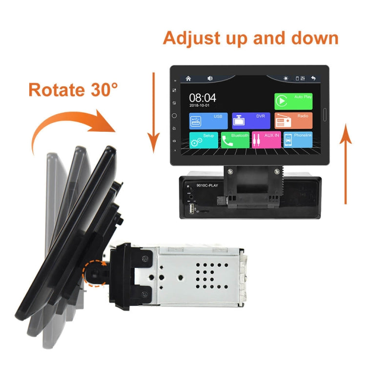 1310C 10.1 inch Car Full Screen Touch HD MP5 Wired Carplay Player, Style: Standard+8 Light Camera - Car MP3 & MP4 & MP5 by PMC TechLife | Online Shopping South Africa | PMC TechLife | Buy Now Pay Later Mobicred