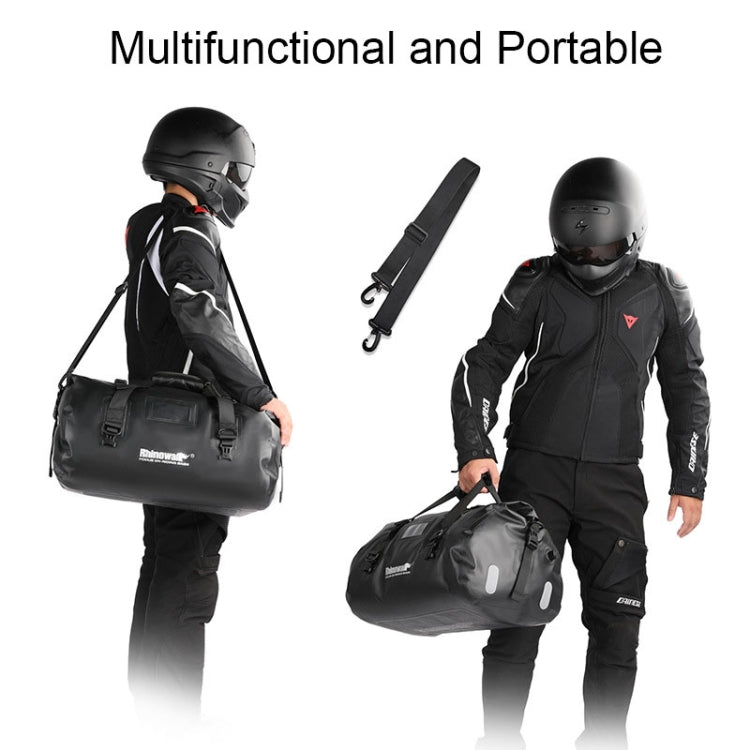 Rhinowalk MT20450 45L Large Capacity Portable Waterproof Motorcycle Tail Bag(Black) - Bags & Luggages by Rhinowalk | Online Shopping South Africa | PMC Jewellery | Buy Now Pay Later Mobicred