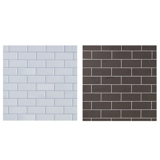 40x40CM Double-sided Photography Background Board Food Photo Props(Black White Wall Brick) - Brick Wall by PMC Jewellery | Online Shopping South Africa | PMC Jewellery | Buy Now Pay Later Mobicred