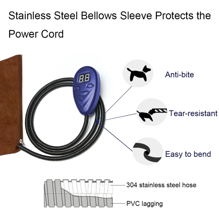 30x30cm Red 12V Low Voltage Multifunctional Warm Pet Heating Pad Pet Electric Blanket(AU Plug) - Pads by PMC TechLife | Online Shopping South Africa | PMC TechLife | Buy Now Pay Later Mobicred