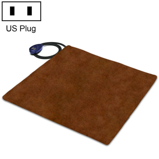 50x50cm Coffee 12V Low Voltage Multifunctional Warm Pet Heating Pad Pet Electric Blanket(US Plug) - Pads by PMC Jewellery | Online Shopping South Africa | PMC Jewellery | Buy Now Pay Later Mobicred