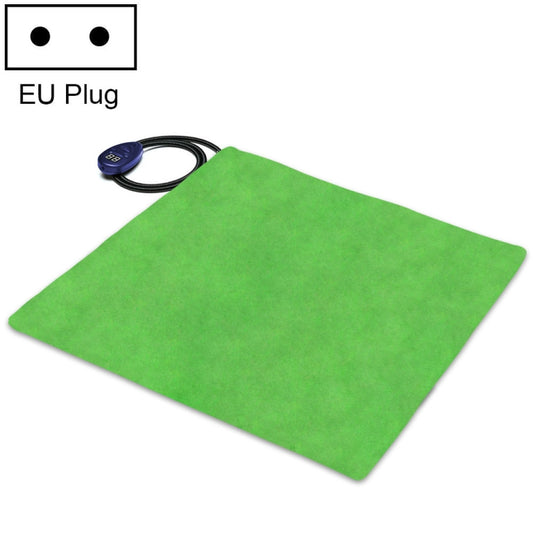 50x50cm Green 12V Low Voltage Multifunctional Warm Pet Heating Pad Pet Electric Blanket(EU Plug) - Pads by PMC Jewellery | Online Shopping South Africa | PMC Jewellery | Buy Now Pay Later Mobicred