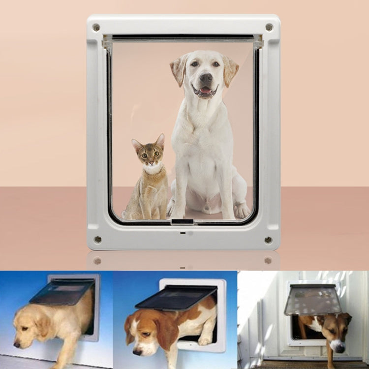 GM-01 Pet Door Pet Supplies ABS Dog and Cat Door Hole(White) - Pet Screen Doors by PMC Jewellery | Online Shopping South Africa | PMC Jewellery