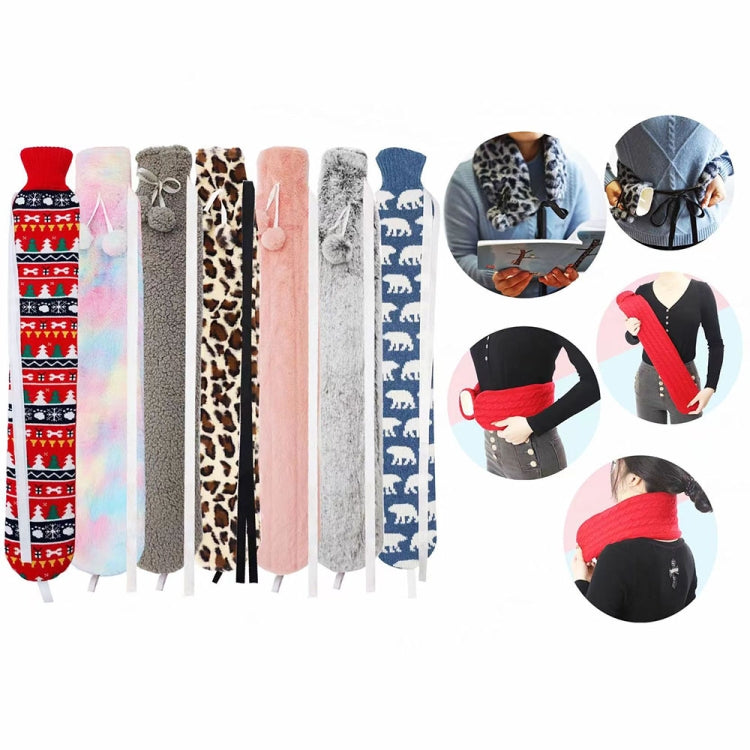 2L Long-strip Multifunctional Water-filled Rubber Hot Water Bags, Spec: Gradient Gray - Hot Water Bags by PMC TechLife | Online Shopping South Africa | PMC TechLife | Buy Now Pay Later Mobicred