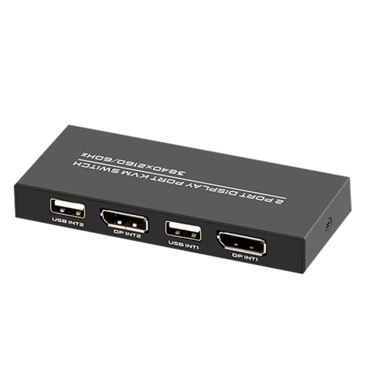 FJGEAR FJ-DK201 60HZ 2 Ports DP + USB To KVM Switcher With Desktop Controller - Others by FJGEAR | Online Shopping South Africa | PMC Jewellery | Buy Now Pay Later Mobicred