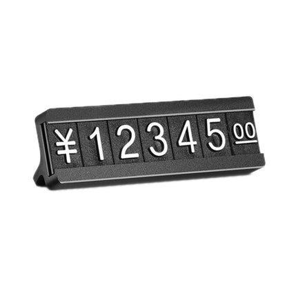 Metal Digital Grain Price Display Micro Standing Plate, Size: Single Layer(Black) - Store & Supermarket Supplies by PMC Jewellery | Online Shopping South Africa | PMC Jewellery