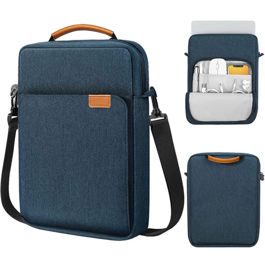 Vertical Laptop Bag Handheld Shoulder Crossbody Bag, Size: 13 Inch(Dark Blue) - 13.3 inch by PMC Jewellery | Online Shopping South Africa | PMC Jewellery
