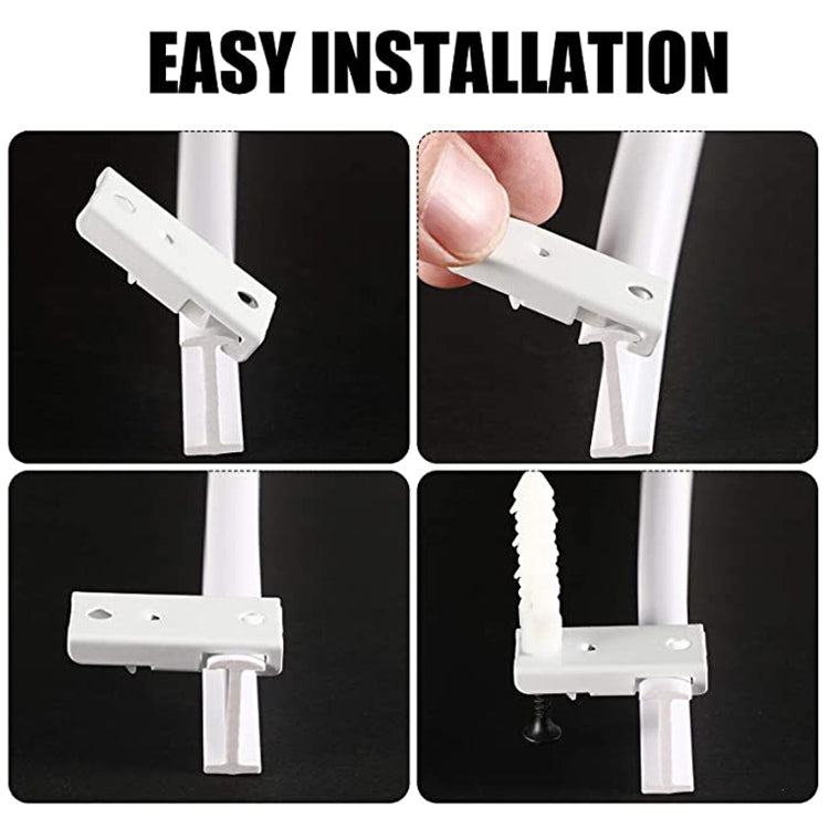 Model Steel Track Set Flexible Silent Slide Track Track with Hooks, Size: 1m - Curtain Decorative Accessories by PMC TechLife | Online Shopping South Africa | PMC TechLife | Buy Now Pay Later Mobicred