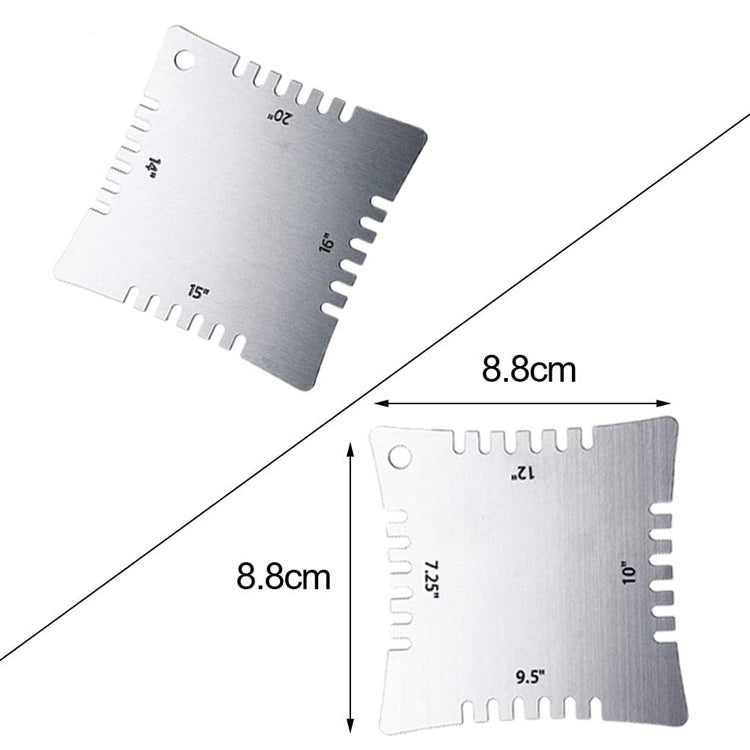 4 PCS/ Set Guitar With Teeth Ruler Guitar Repair Measuring Ruler Tools - Stringed Instruments by PMC TechLife | Online Shopping South Africa | PMC TechLife