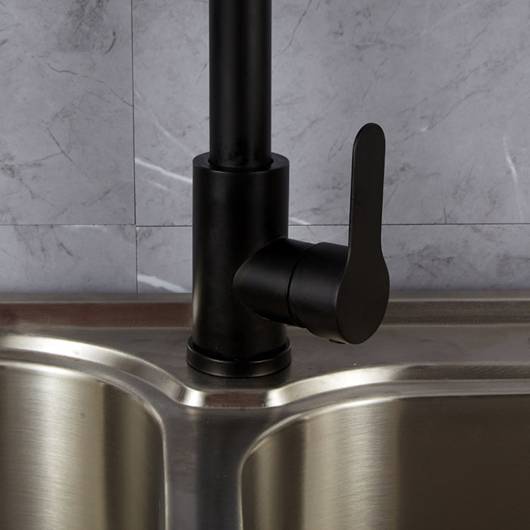 Kitchen Pull-out Faucet Stainless Steel Sink Telescopic Universal Faucet,Spec: CLH002 Black - Faucets & Accessories by PMC Jewellery | Online Shopping South Africa | PMC Jewellery