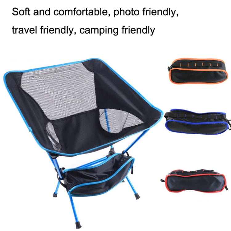 Outdoor Camping Lounge Beach Portable Folding Chair(Dark Blue) - Beach Chairs by PMC Jewellery | Online Shopping South Africa | PMC Jewellery