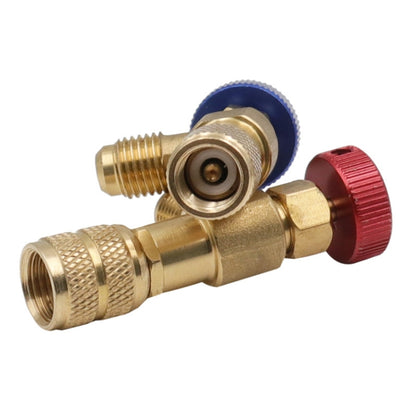 Air Conditioner Fluoridation Safety Valve Refrigerant Filling Connector(Side R22 Bottom R22) - Air Conditioning System by PMC Jewellery | Online Shopping South Africa | PMC Jewellery