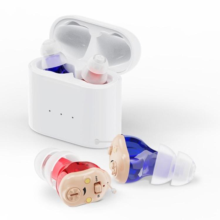 GM-915 Type-C Port CIC Hearing Aids Rechargeable Invisible Sound Amplifier(Red Blue) - free shipping - PMC TechLife - Order now!