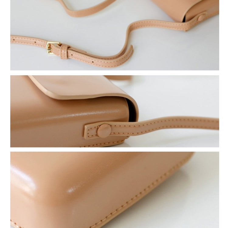 Fashion Versatile Vertical Models Single Shoulder Crossbody Mobile Phone Bag, Color: Apricot - Single-shoulder Bags by PMC Jewellery | Online Shopping South Africa | PMC Jewellery | Buy Now Pay Later Mobicred