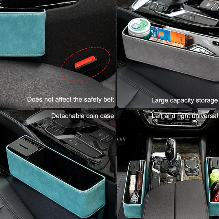 DE RAN FU Car Seat Storage Box Cup Holder Fur Citrine Phone Sundry Storage Box(Grey) - free shipping - PMC TechLife - Order now!
