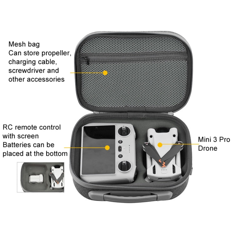 For DJI Mini 3 / 3 Pro Storage Messenger Bag Body Remote Control Handbag Accessories(With Screen Version) - Backpacks & Bags by PMC Jewellery | Online Shopping South Africa | PMC Jewellery | Buy Now Pay Later Mobicred