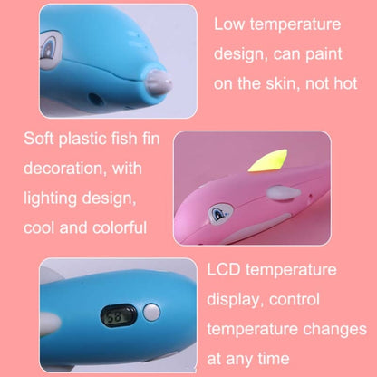 Children 3D Printing Pen Low Temperature Intelligent Screen Display Voice Drawing Pen, Style:, Color: 3 Colors (Blue) - 3D Printer by PMC Jewellery | Online Shopping South Africa | PMC Jewellery | Buy Now Pay Later Mobicred