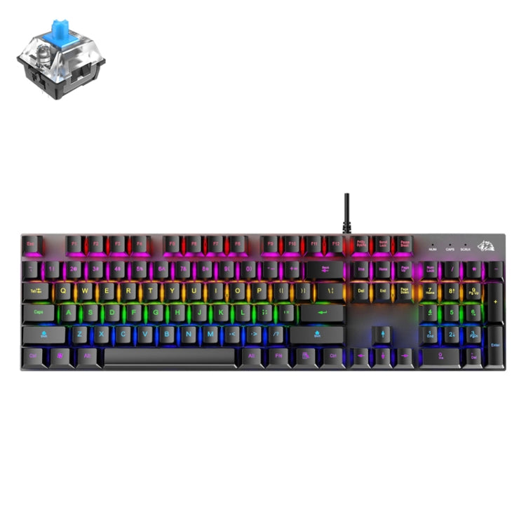 ZIYOU LANG K1 104 Keys Game Mixed Light Mechanical Wired Keyboard, Cable Length: 1.5m(Black Green Shaft) - Wired Keyboard by ZIYOULANG | Online Shopping South Africa | PMC Jewellery | Buy Now Pay Later Mobicred