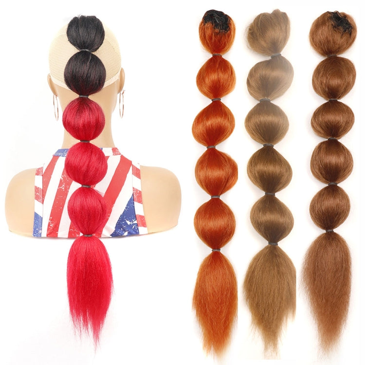DLMW01 Bubble Shape Shaggy Wig Ponytail Drawstring Long Ponytail Wigs, Spec: 1BTRED - free shipping - PMC TechLife - Order now!