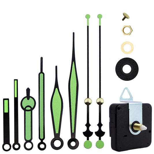 Shaft Length 18.5mm Quartz Clock Silent Movement + Luminous Hands DIY Kit,Spec: Movement+3 Sets Needles - DIY Clocks by PMC Jewellery | Online Shopping South Africa | PMC Jewellery | Buy Now Pay Later Mobicred