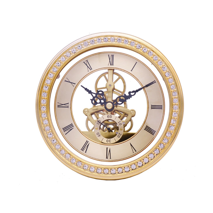 Metal See-through Quartz Clock Gear Clock DIY Accessories 148mm Golden Clock Head - DIY Clocks by PMc TechLife | Online Shopping South Africa | PMc TechLife | Buy Now Pay Later Mobicred