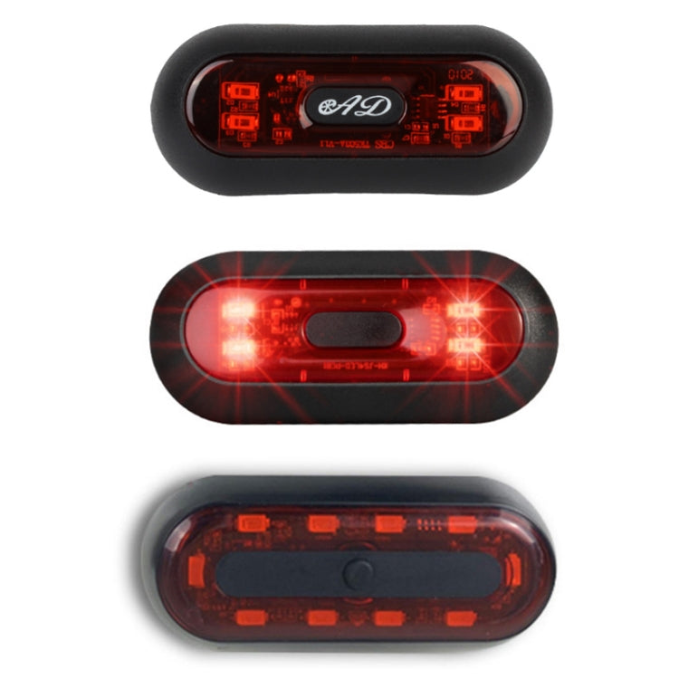 Motorbike Helmet Warning Light USB Rechargeable Waterproof Tail Light, Specification: 4 Beads B Model - Signal Lights by PMC TechLife | Online Shopping South Africa | PMC TechLife | Buy Now Pay Later Mobicred