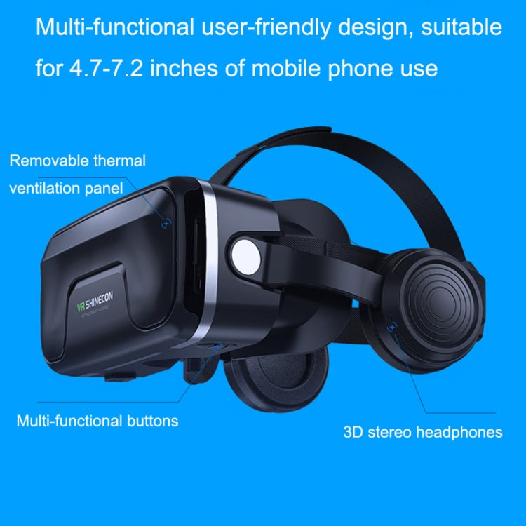 VRSHINECON G04EA+B01 Handle 7th VR Glasses 3D Virtual Reality Game Digital Glasses With Headset - VR Headset by VRSHINECON | Online Shopping South Africa | PMC Jewellery | Buy Now Pay Later Mobicred