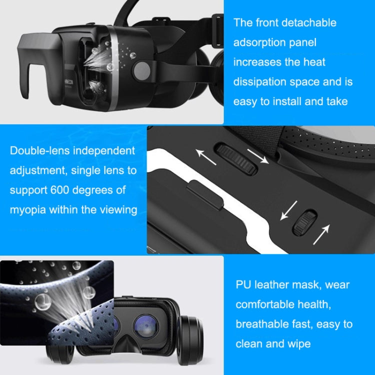 VRSHINECON G04EA+B01 Handle 7th VR Glasses 3D Virtual Reality Game Digital Glasses With Headset - VR Headset by VRSHINECON | Online Shopping South Africa | PMC Jewellery | Buy Now Pay Later Mobicred