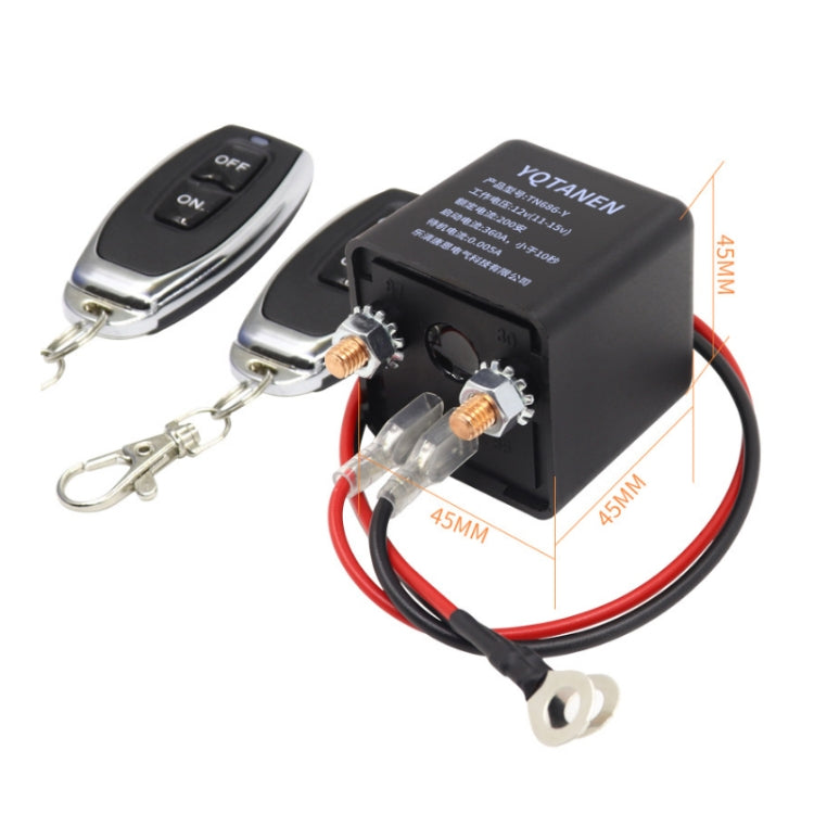 YQTANEN Car Battery Leakage Protection Remote Control Power Off Relay, Voltage: 12V 200A - Relays by PMC TechLife | Online Shopping South Africa | PMC TechLife