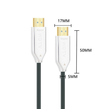 2.0 Version HDMI Fiber Optical Line 4K Ultra High Clear Line Monitor Connecting Cable, Length: 50m(White) - Cable by PMC Jewellery | Online Shopping South Africa | PMC Jewellery