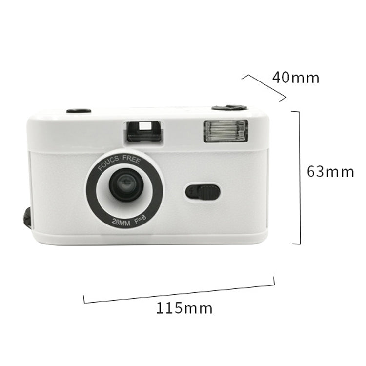 R2-FILM Retro Manual Reusable Film Camera for Children without Film(White+Green) - Children Cameras by PMC Jewellery | Online Shopping South Africa | PMC Jewellery | Buy Now Pay Later Mobicred