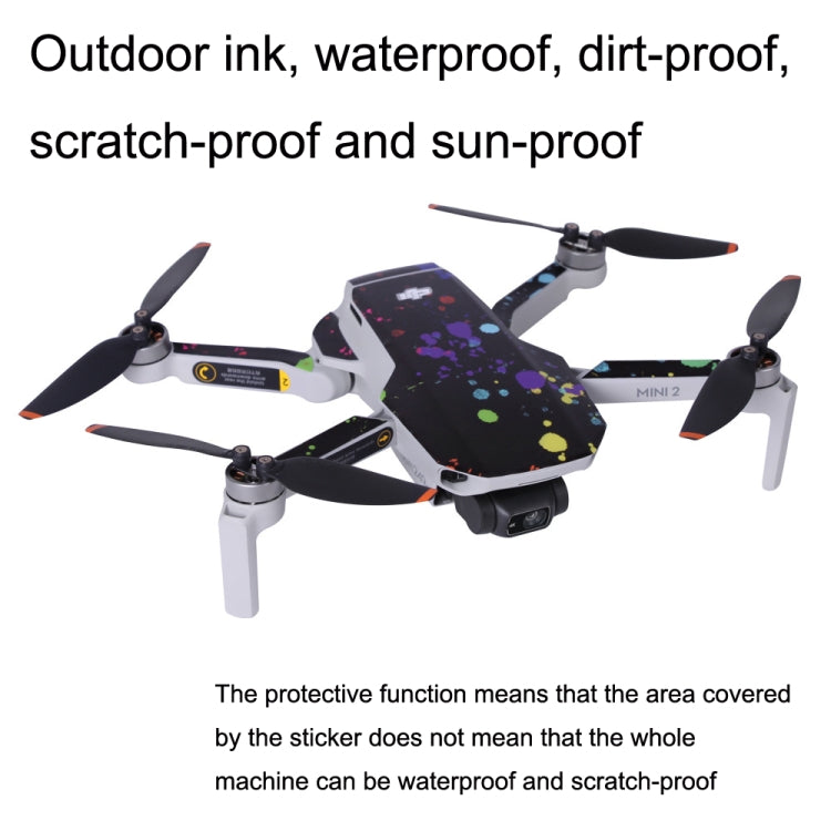 Sunnylife MM2-TZ452 For DJI Mini 2 Waterproof PVC Drone Body + Arm + Remote Control Decorative Protective Stickers Set(Shark Red) - Stickers by Sunnylife | Online Shopping South Africa | PMC Jewellery | Buy Now Pay Later Mobicred
