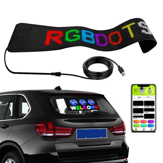 S1664RGB 390x107mm Car LED Flexible Display Cell Phone APP Control Bluetooth Connection - Car Monitor by PMC Jewellery | Online Shopping South Africa | PMC Jewellery | Buy Now Pay Later Mobicred