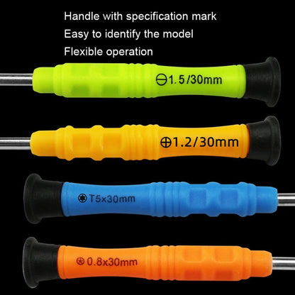 20pcs Mini Screwdriver Anti-Slip Mobile Phone Disassembly Maintenance Tools, Series: 0.6Y - Screwdriver by PMC Jewellery | Online Shopping South Africa | PMC Jewellery