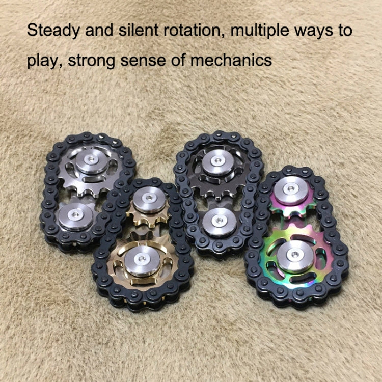 Black Chain Gyro Fingertip Gyro EDC Metal Toy Gear Sprocket Flywheel, Color: Colorful - Spinning Toys by PMC Jewellery | Online Shopping South Africa | PMC Jewellery