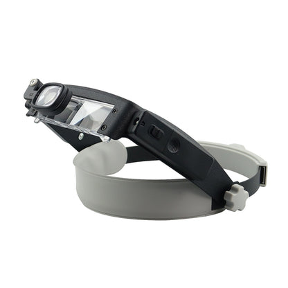 81007-P LED Light Head-Mounted Electronic Repair Tool Magnifying Glass - Glasses Style by PMC Jewellery | Online Shopping South Africa | PMC Jewellery