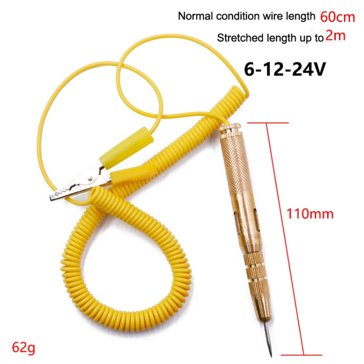 2pcs 6-24V Car Circuit Test Pen LED Multi-function Test Through Line Detection Test Light Test Pen, Style: Spring Model - Electronic Test by PMC TechLife | Online Shopping South Africa | PMC TechLife | Buy Now Pay Later Mobicred