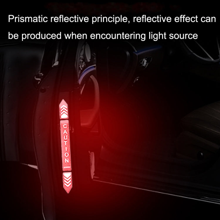 5sets Car Opening Door Anti-Collision Safety Warning Reflector(Diamond Yellow) - Warning Sticker by PMC TechLife | Online Shopping South Africa | PMC TechLife | Buy Now Pay Later Mobicred