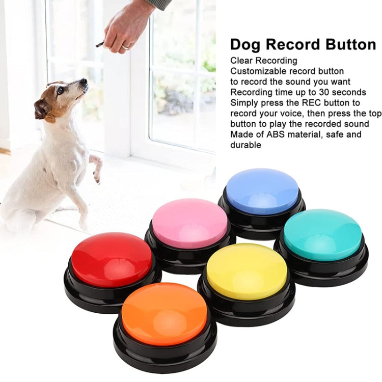 Pet Communication Button Dog Vocal Box Recording Vocalizer, Style: Recording Model(Orange) - Training Aids by PMC Jewellery | Online Shopping South Africa | PMC Jewellery | Buy Now Pay Later Mobicred