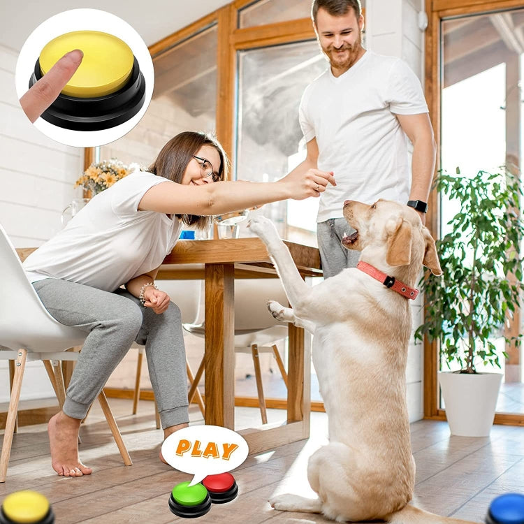 Pet Communication Button Dog Vocal Box Recording Vocalizer, Style: Recording Model(Red) - Training Aids by PMC TechLife | Online Shopping South Africa | PMC TechLife