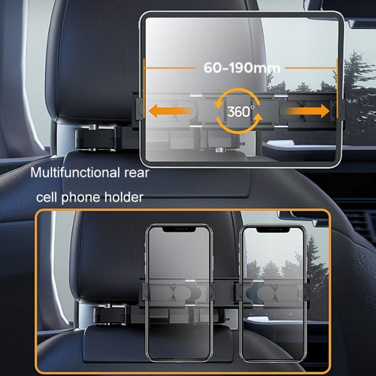 A09 5D Car Universal Adjustment U-shaped Memory Foam Headrest, Color: With Phone Holder - Seat Accessories by PMC TechLife | Online Shopping South Africa | PMC TechLife | Buy Now Pay Later Mobicred