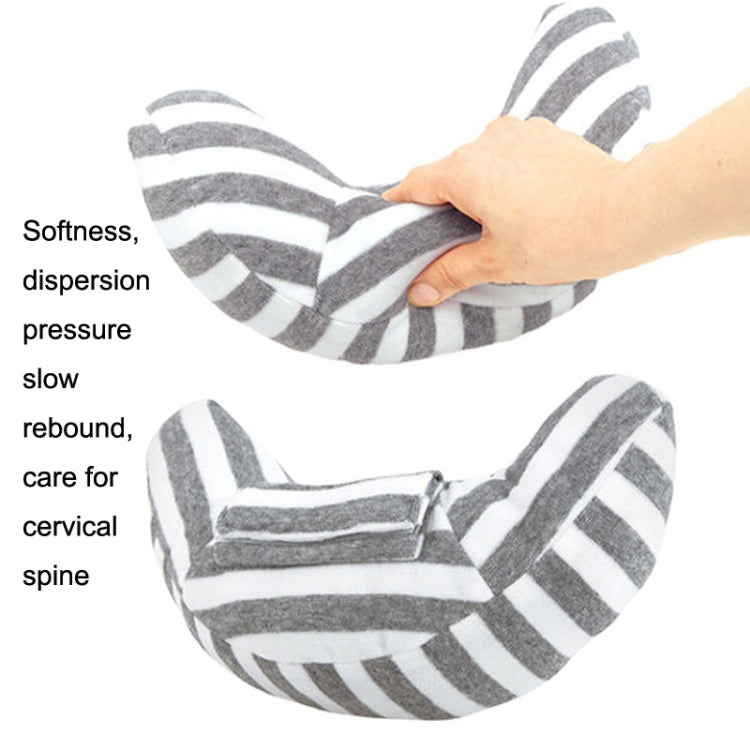 2pcs Children Neck Headrest Comfortable Shoulder Cover Car Neck Guard Pillow(Gray Stripe) - free shipping - PMC Jewellery - Order now!