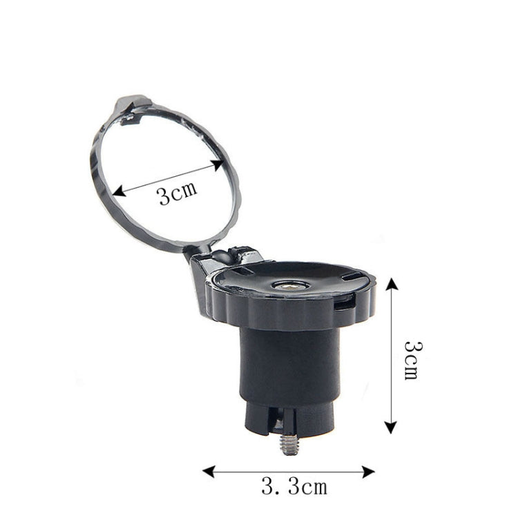 Bicycle Handlebar Folding Rearview Mirror, Color: With Light - View Mirrors by PMC TechLife | Online Shopping South Africa | PMC TechLife