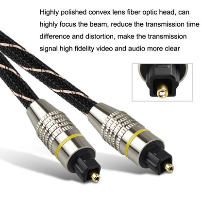 EMK HB/A6.0 SPDIF Interface Digital High-Definition Audio Optical Fiber Cable, Length: 15m(Black White Net) - Audio Optical Cables by EMK | Online Shopping South Africa | PMC Jewellery | Buy Now Pay Later Mobicred