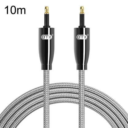 EMK QH4.0 Mini Toslink 3.5mm Interface SPDIF Audio Fiber Optical, Length: 10m(Black) - Audio Optical Cables by EMK | Online Shopping South Africa | PMC Jewellery | Buy Now Pay Later Mobicred