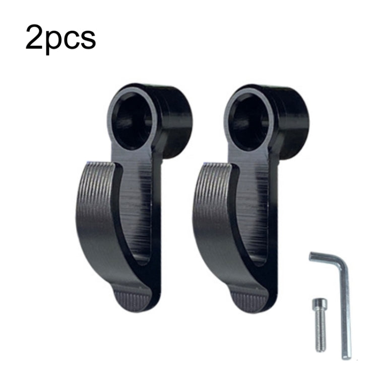 2pcs Motorcycle Modified Helmet Hook Scooter Side Storage Hook(Black) - Holder by PMC Jewellery | Online Shopping South Africa | PMC Jewellery