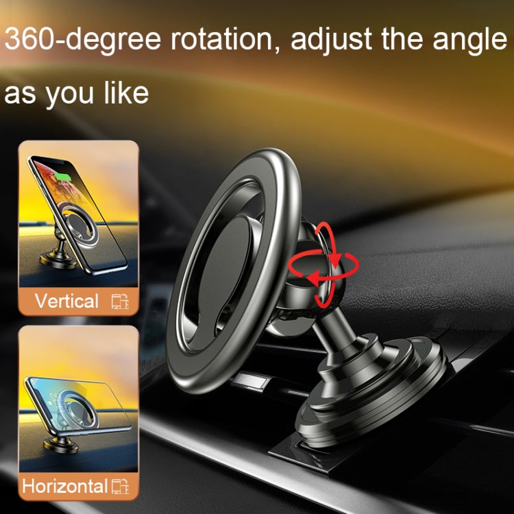 D19 Car Magnetic Mobile Phone Holder Rotatable Metal Navigation Bracket, Spec: Air Outlet (Black) - Universal Car Holders by PMC TechLife | Online Shopping South Africa | PMC TechLife | Buy Now Pay Later Mobicred